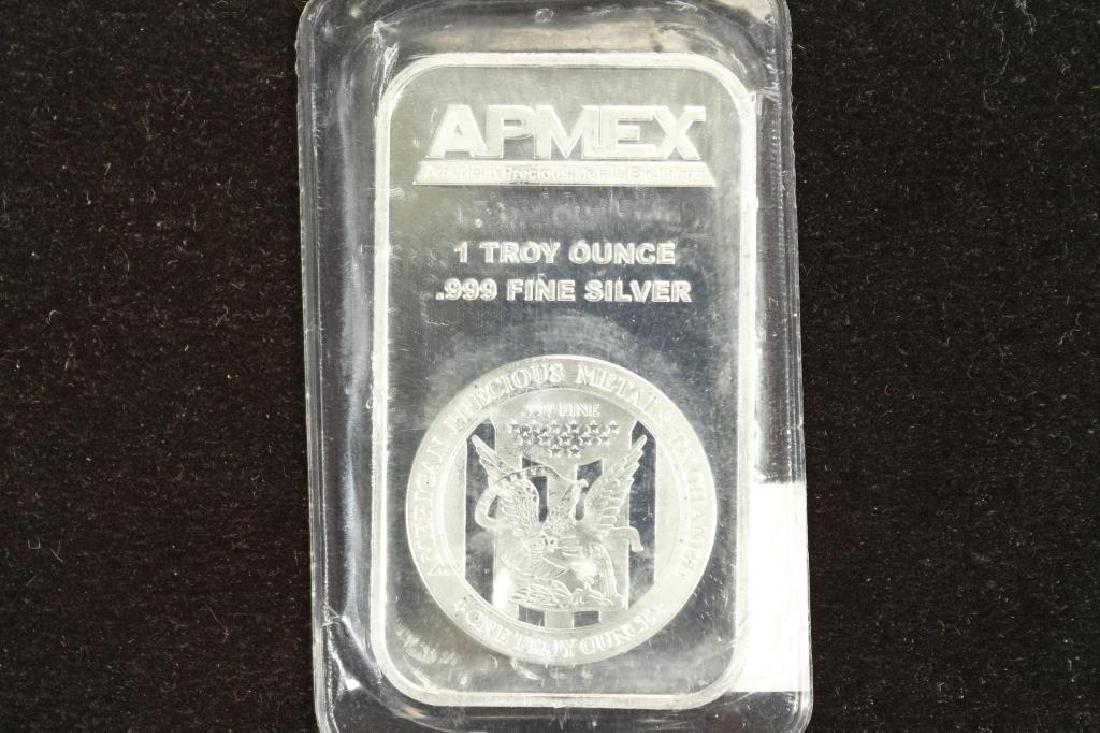 1 TROY OZ .999 FINE SILVER BAR APMEX: You must call us at 1-763-862-8302 or email us at bidalotauction@aol.com with your credit card number directly. Thanks.