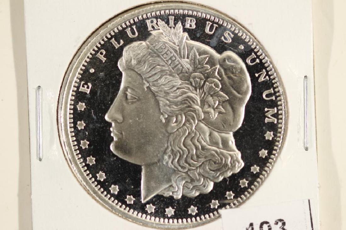 1 TROY OZ .999 FINE SILVER PROOF ROUND: MORGAN / EAGLE