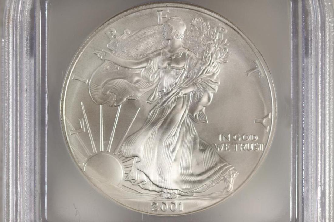 2001 AMERICAN SILVER EAGLE ICG MS69 (1 of 3)