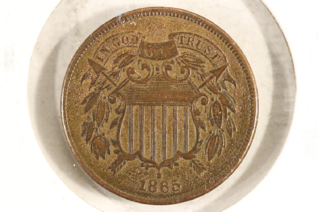 1865 US TWO CENT PIECE (FINE) (1 of 2)