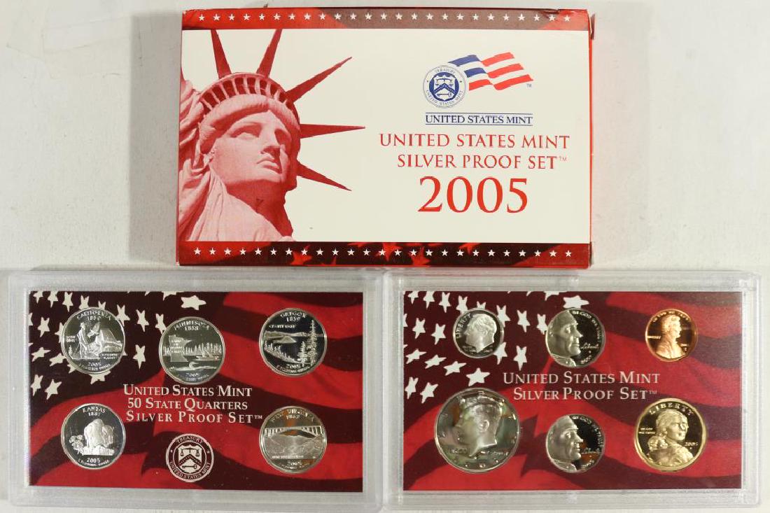 2005 US SILVER PROOF SET (WITH BOX) (1 of 2)