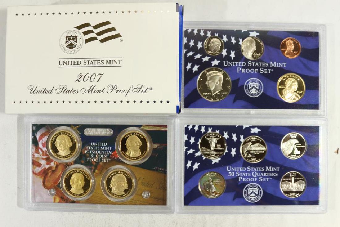 COMPLETE 2007 US PROOF SET (WITH BOX) 14 PIECES (1 of 2)
