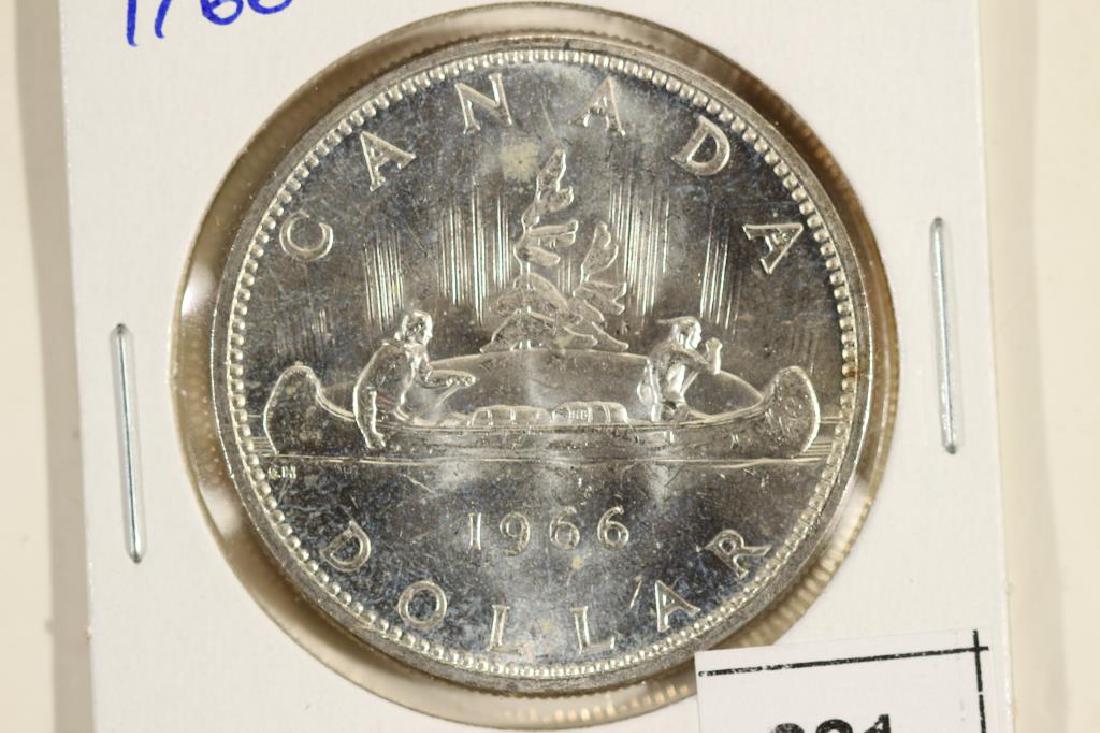 1966 CANADA SILVER DOLLAR BRILLIANT UNC (1 of 2)