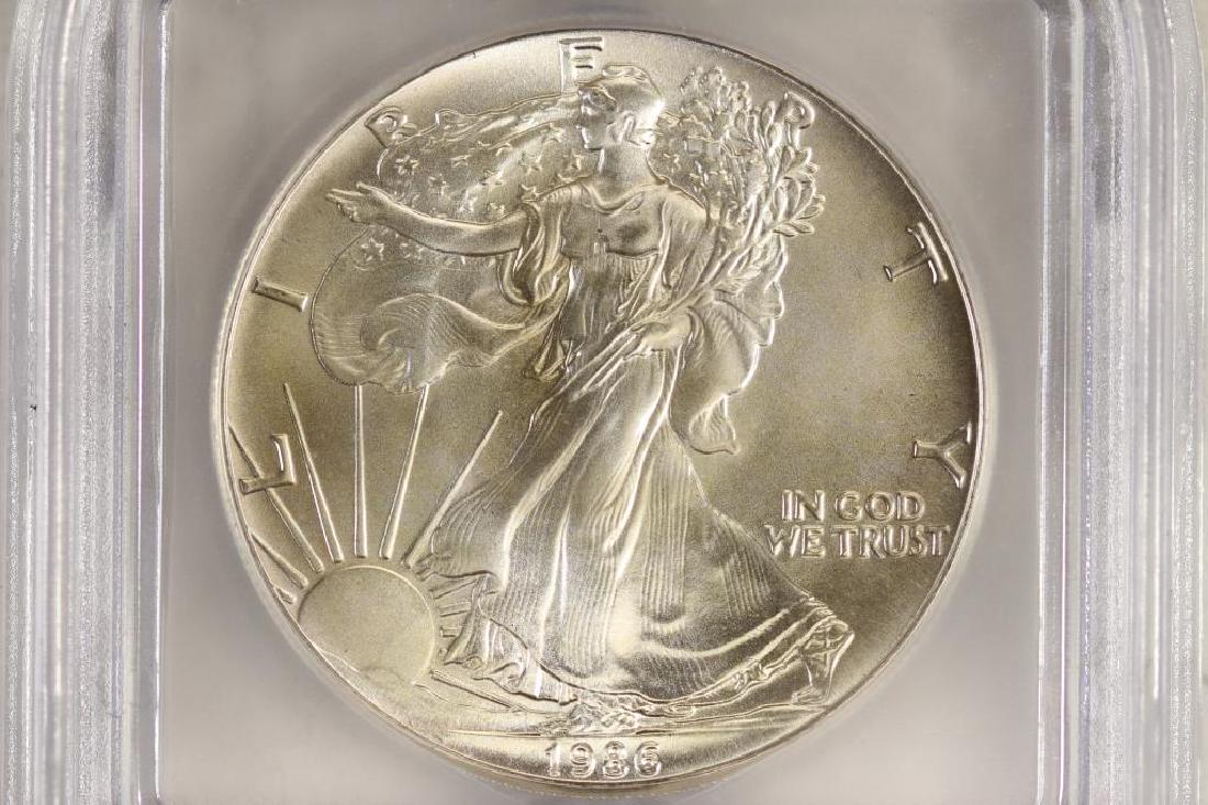 1986 AMERICAN SILVER EAGLE ICG MS69 (1 of 3)