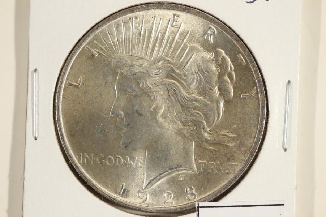 1923 PEACE SILVER DOLLAR BRILLIANT UNC (1 of 2)