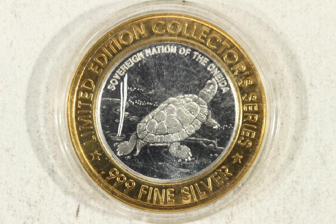 CASINO $10 SILVER TOKEN (UNC) 1995 ONEIDA (1 of 2)