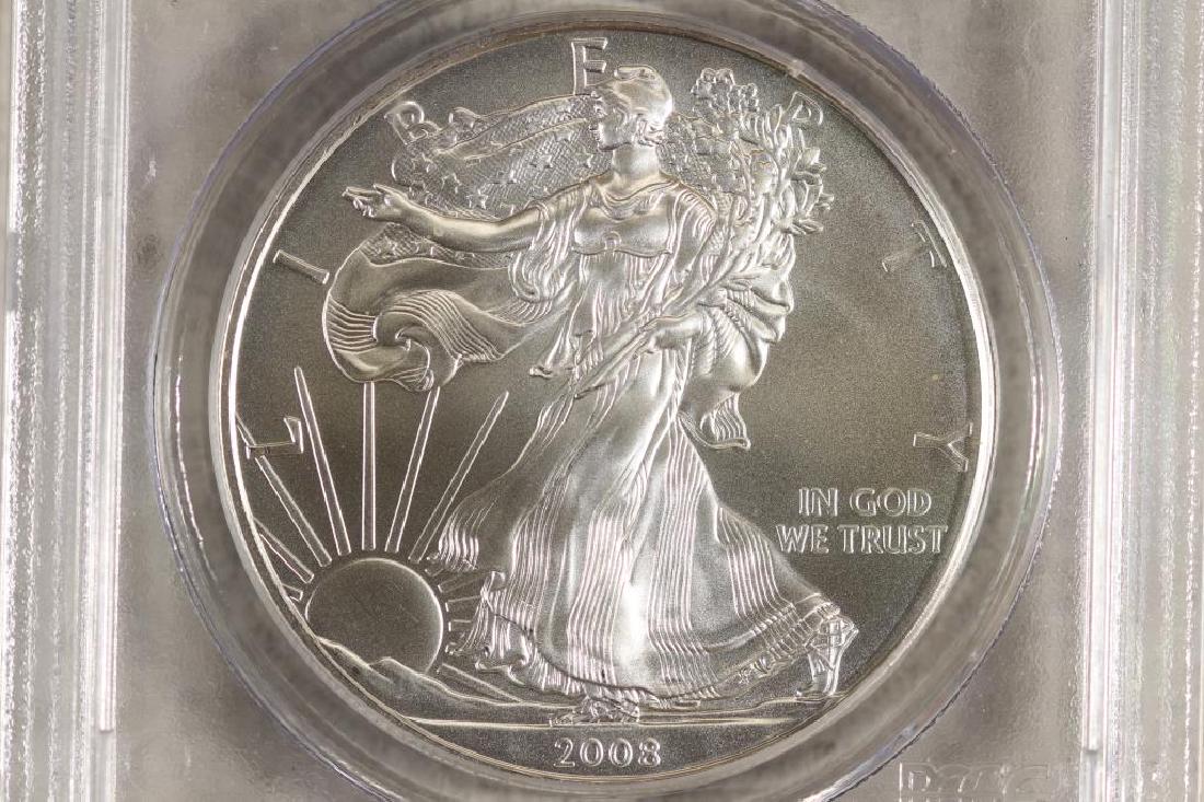2008 AMERICAN SILVER EAGLE PCGS MS69 FIRST STRIKE (1 of 3)