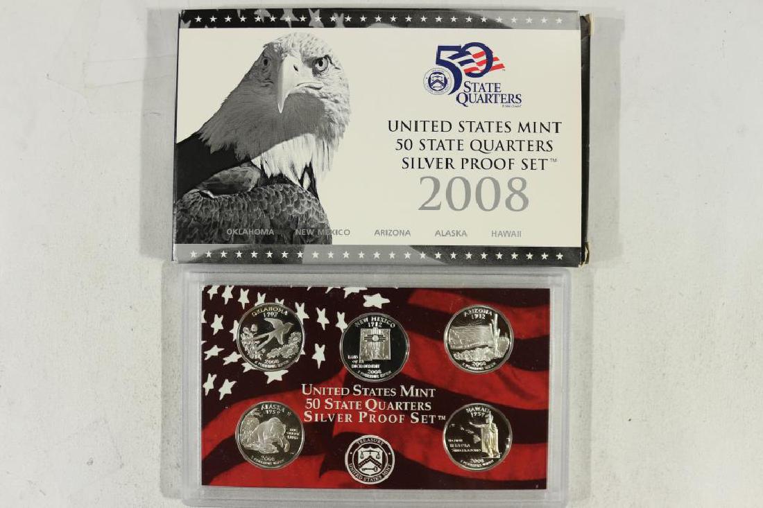2008 US 50 STATE QUARTERS SILVER PROOF SET (1 of 2)