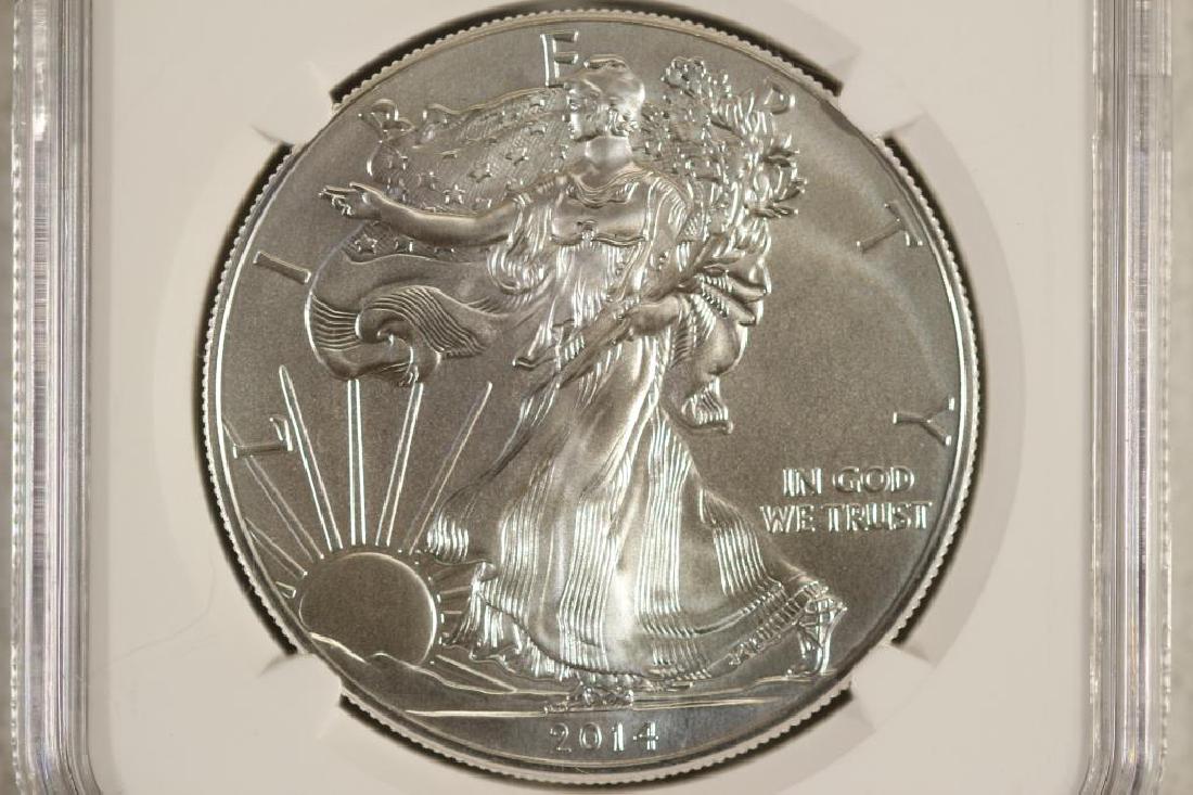 2014 AMERICAN SILVER EAGLE NGC MS70 EARLY RELEASES (1 of 3)