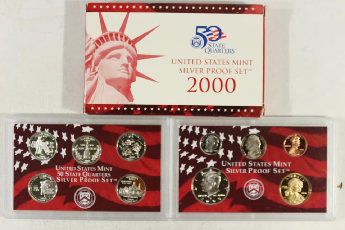 2000 US SILVER PROOF SET (WITH BOX) (1 of 2)