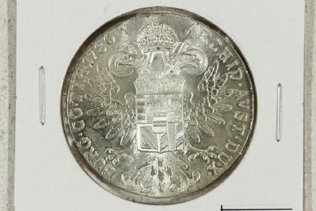 1780 AUSTRIA MARIA THERESIA THALER (SILVER) UNC: You must call us at 1-763-862-8302 or email us at bidalotauction@aol.com with your credit card number directly. Thanks.
