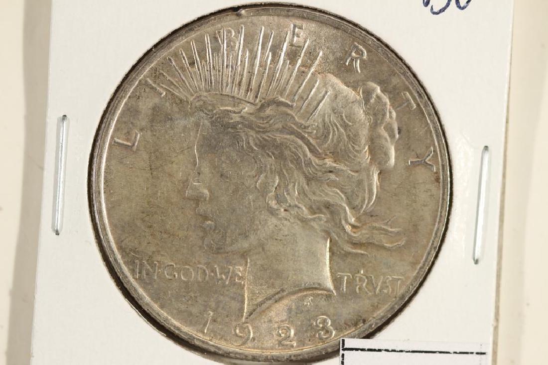 1923 PEACE SILVER DOLLAR BRILLIANT UNC (1 of 2)