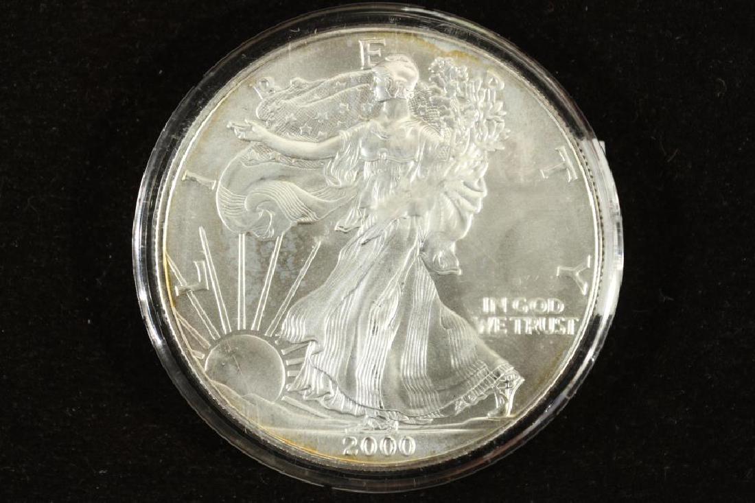 2000 AMERICAN SILVER EAGLE UNC (1 of 2)
