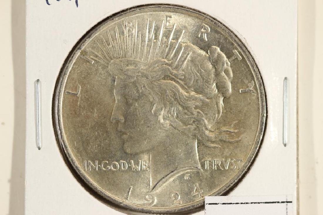 1924 PEACE SILVER DOLLAR BRILLIANT UNC (1 of 2)