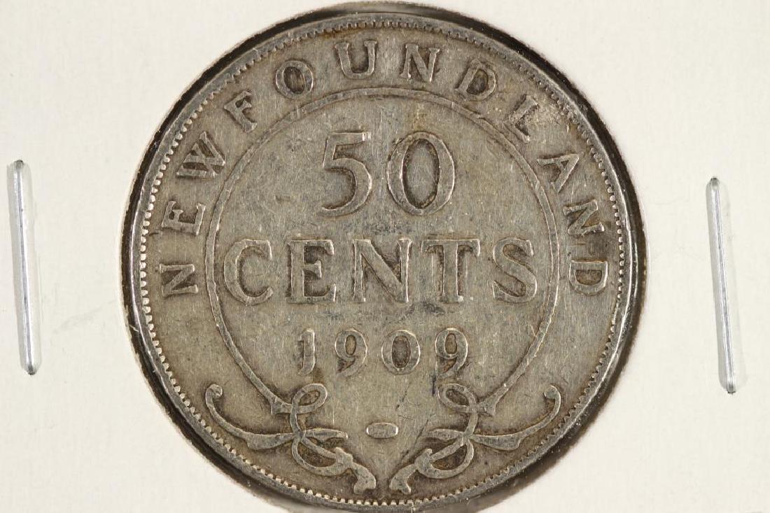 1909 NEWFOUNDLAND SILVER 50 CENT (1 of 2)