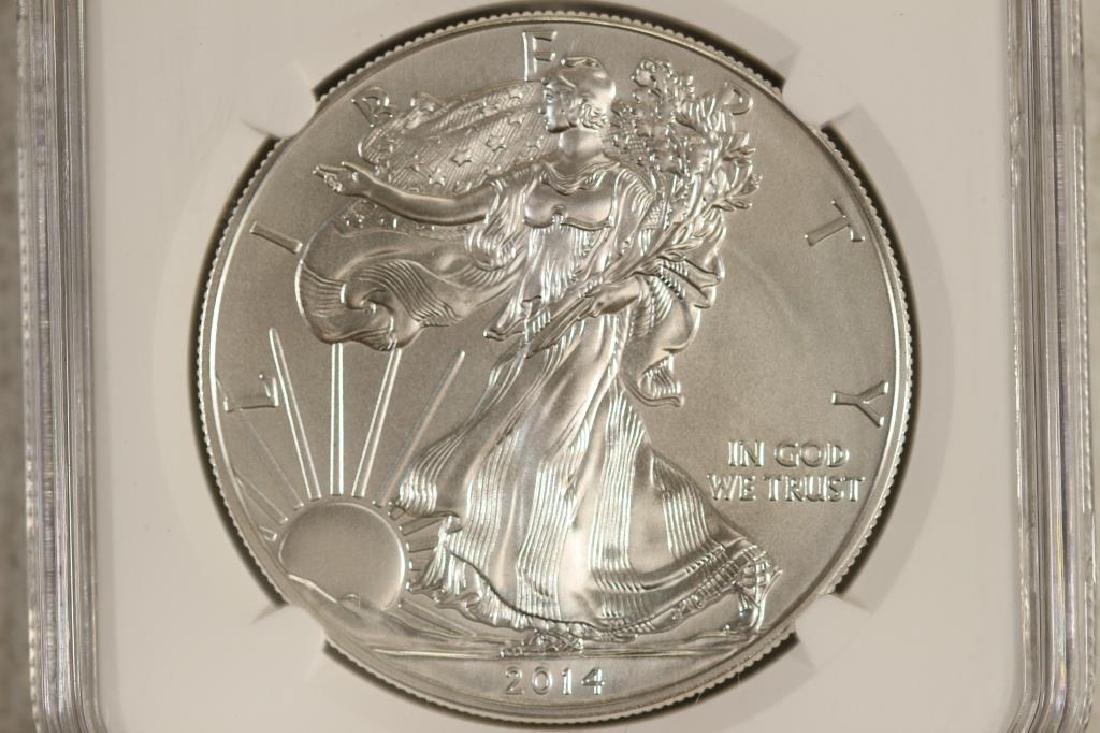 2014 AMERICAN SILVER EAGLE NGC MS70 EARLY RELEASES (1 of 3)