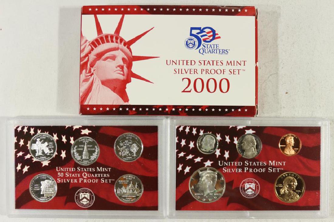 2000 US SILVER PROOF SET (WITH BOX) (1 of 2)