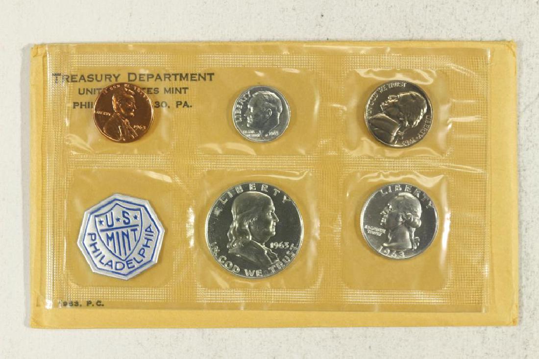 1963 US SILVER PROOF SET (WITH  ENVELOPE) (1 of 2)