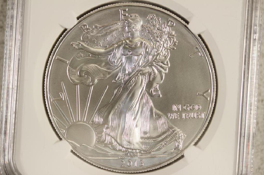2013 AMERICAN SILVER EAGLE NGC BRILLIANT UNC (1 of 3)