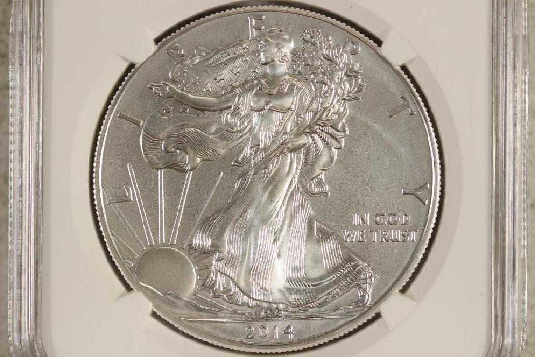 2014 AMERICAN SILVER EAGLE NGC MS70 EARLY RELEASES (1 of 3)