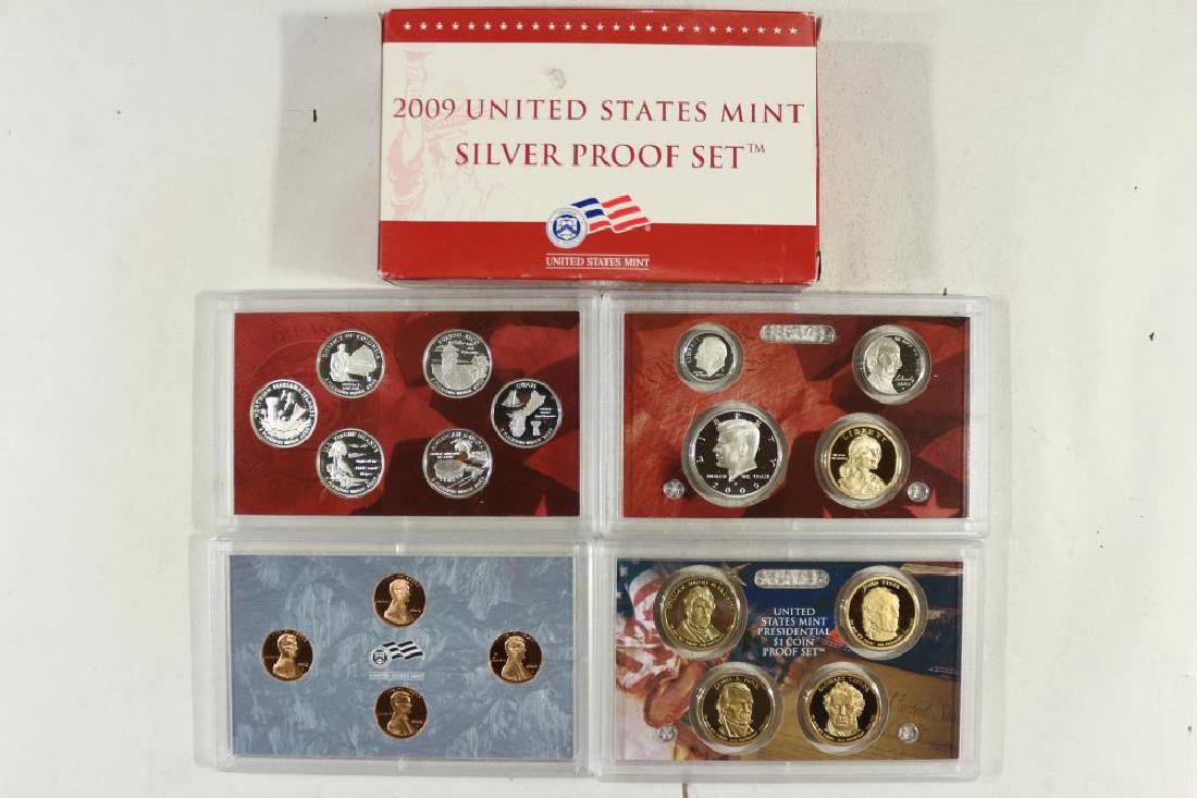 2009 US SILVER PROOF SET (WITH BOX) 18 PIECES (1 of 2)