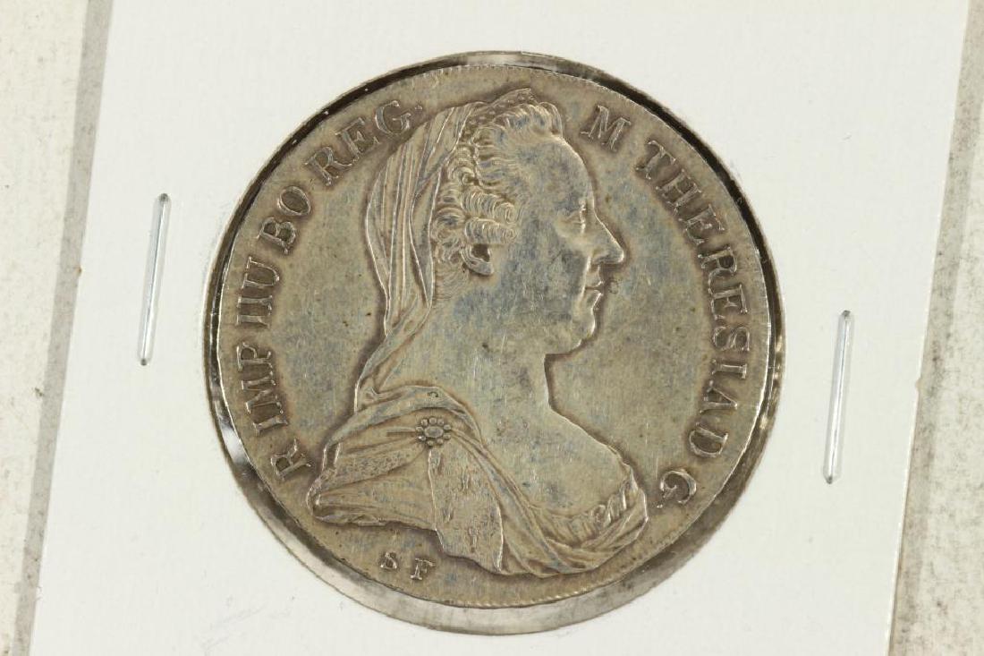 1780 AUSTRIA MARIA THERESIA THALER (SILVER): You must call us at 1-763-862-8302 or email us at bidalotauction@aol.com with your credit card number directly. Thanks.