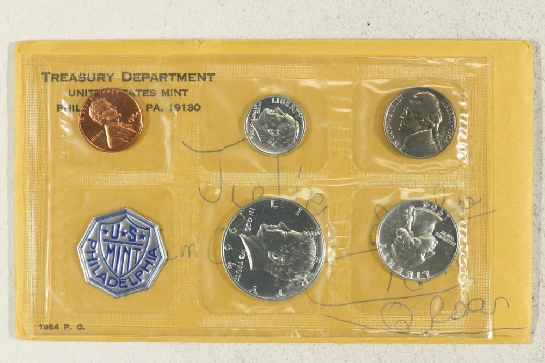 1964 US SILVER PROOF SET (WITH ENVELOPE) (1 of 2)