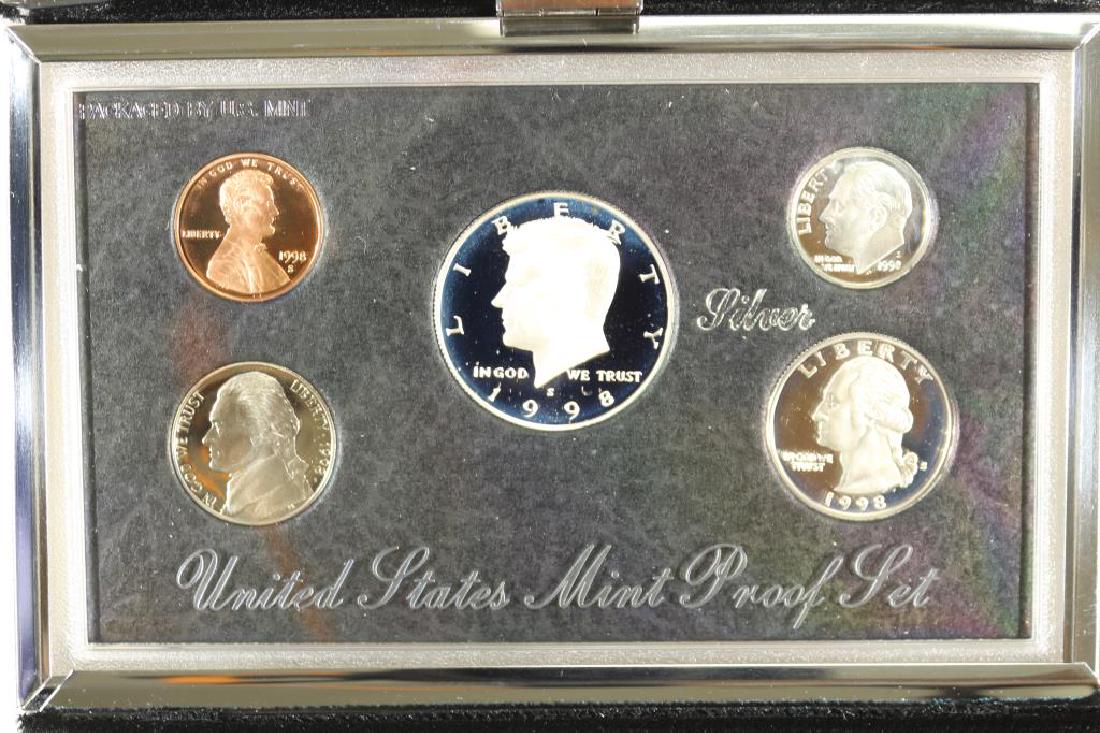 1998 US SILVER PREMIER PROOF SET (WITH BOX) (1 of 3)