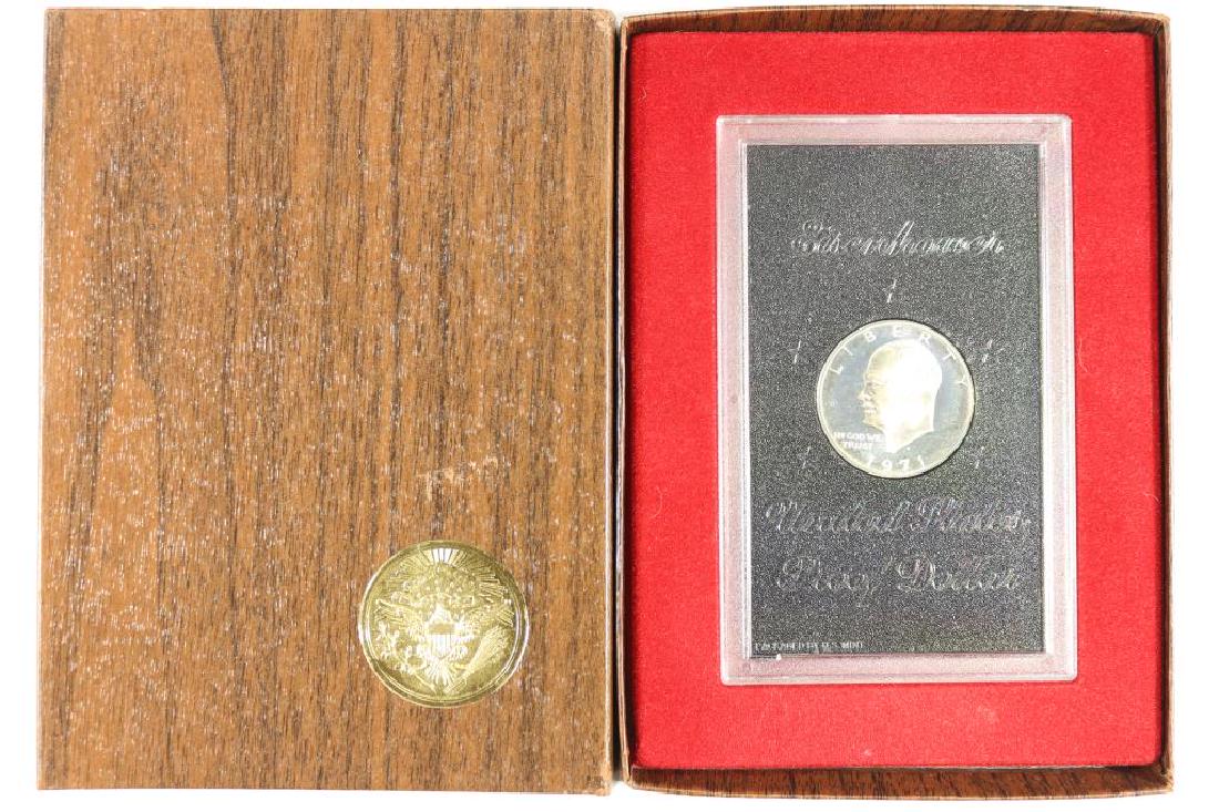 1971-S IKE SILVER DOLLAR PROOF (BROWN PACK) (1 of 2)