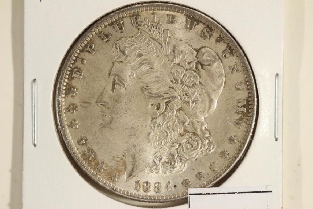 1884-O MORGAN SILVER DOLLAR AU / UNC (1 of 2)