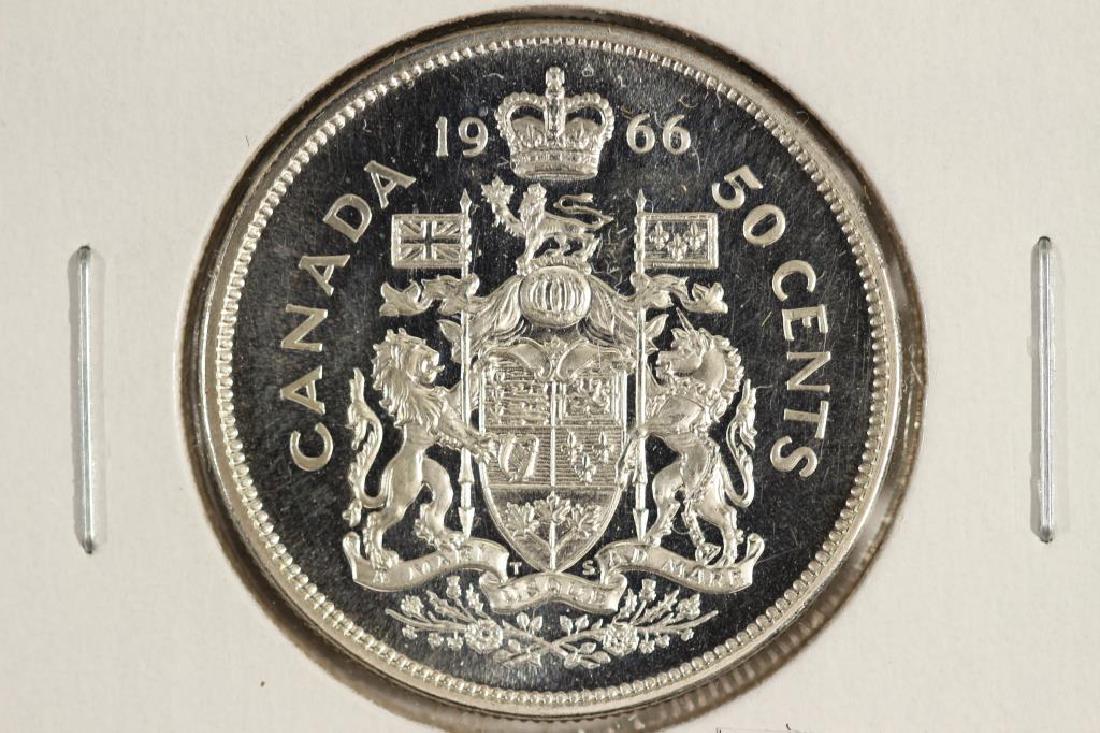 1966 CANADA SILVER 50 CENT BRILLIANT UNC (1 of 2)