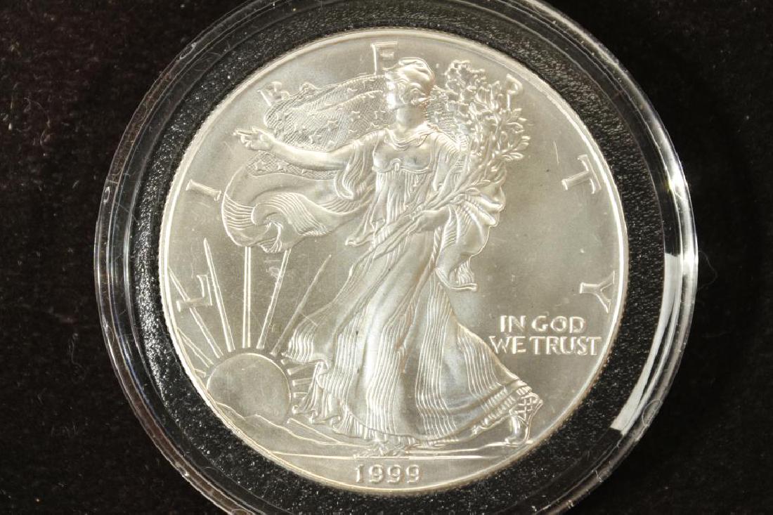 1999 AMERICAN SILVER EAGLE UNC (1 of 2)