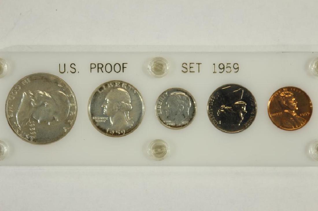1959 US SILVER PROOF SET IN PLASTIC CASE (1 of 2)