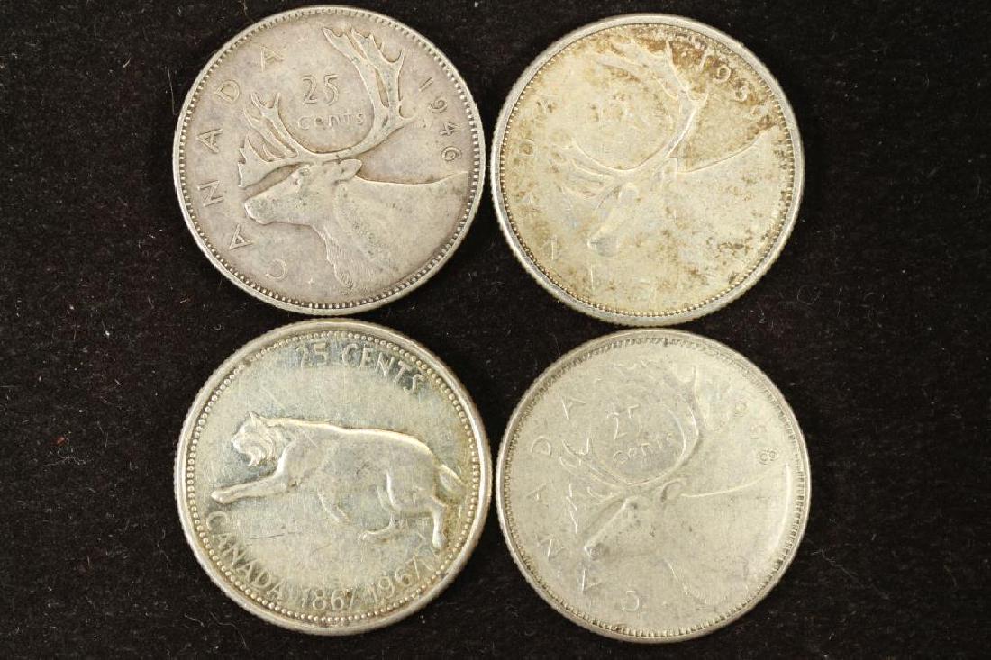 1946,59,67 & 68 CANADA SILVER 25 CENTS: You must call us at 1-763-862-8302 or email us at bidalotauction@aol.com with your credit card number directly. Thanks.