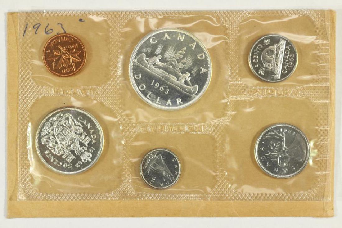 1963 CANADA SILVER (PF LIKE) SET WITH ENVELOPE (1 of 2)