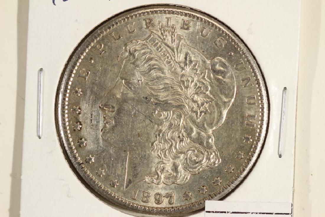 1897-S MORGAN SILVER DOLLAR AU (1 of 2)