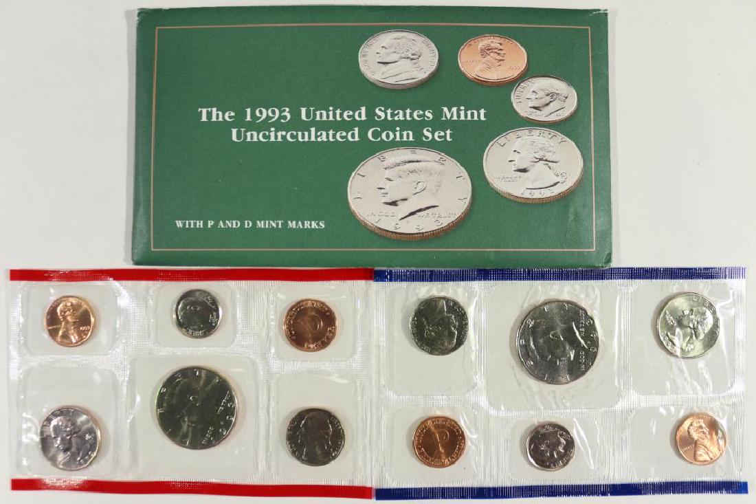 1993 US MINT SET (UNC) P/D (WITH ENVELOPE) (1 of 2)
