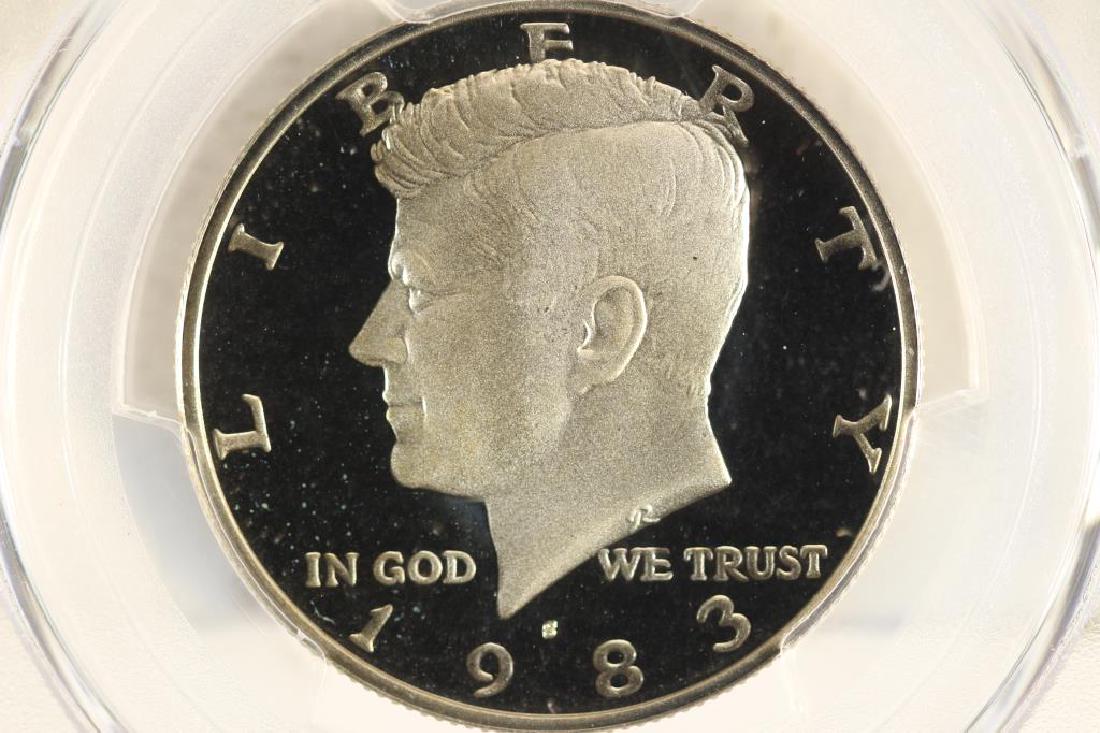 1983-S KENNEDY HALF DOLLAR PCGS PR70 DCAM (1 of 3)