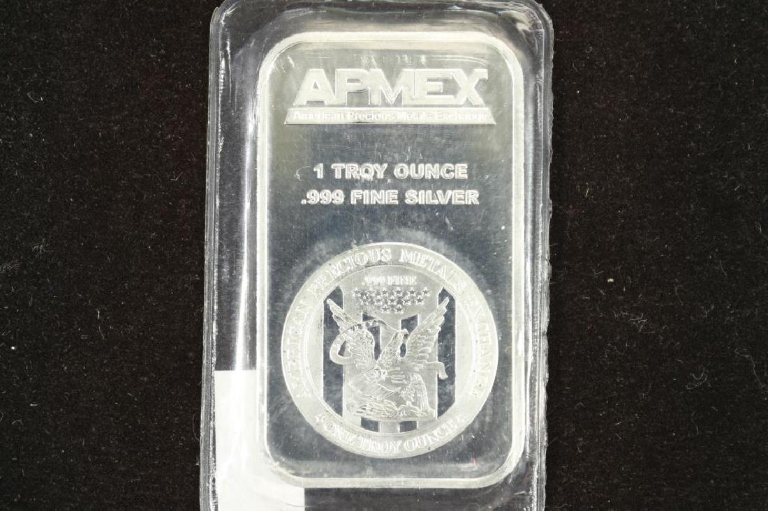 1 TROY OZ .999 FINE SILVER PROOF BAR APMEX: You must call us at 1-763-862-8302 or email us at bidalotauction@aol.com with your credit card number directly. Thanks.