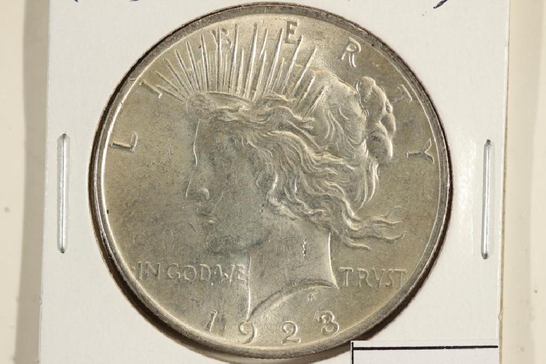 1923 PEACE SILVER DOLLAR BRILLIANT UNC (1 of 2)