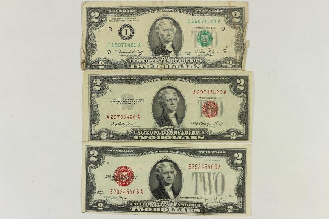1928-G & 1953 $2 US NOTES & 1976 $2 FRN (1 of 2)