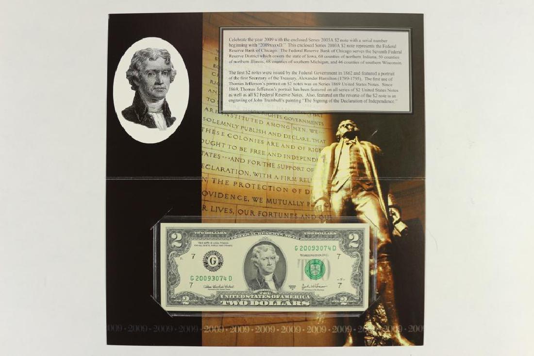 2009 CHICAGO SINGLE NOTE 2003-A $2 FRN SERIAL (1 of 2)