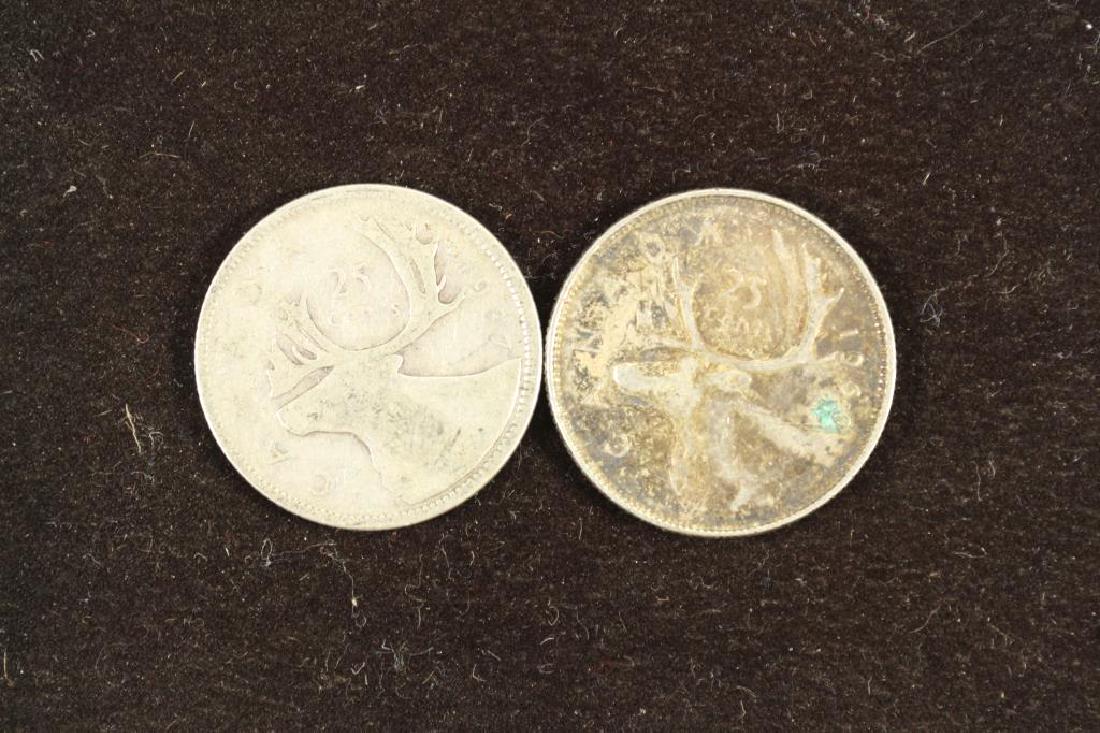 1937 & 1966 CANADA SILVER 25 CENTS (1 of 2)