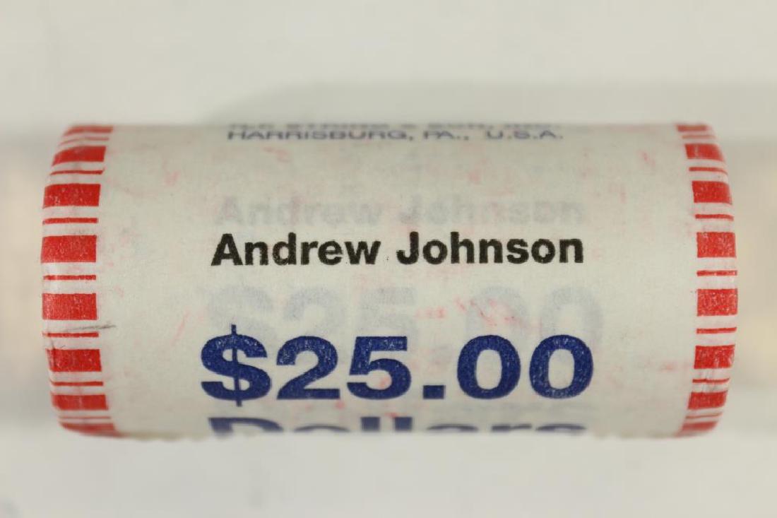 $25 ROLL OF 2011 ANDREW JOHNSON PRESIDENTIAL $'S (1 of 1)