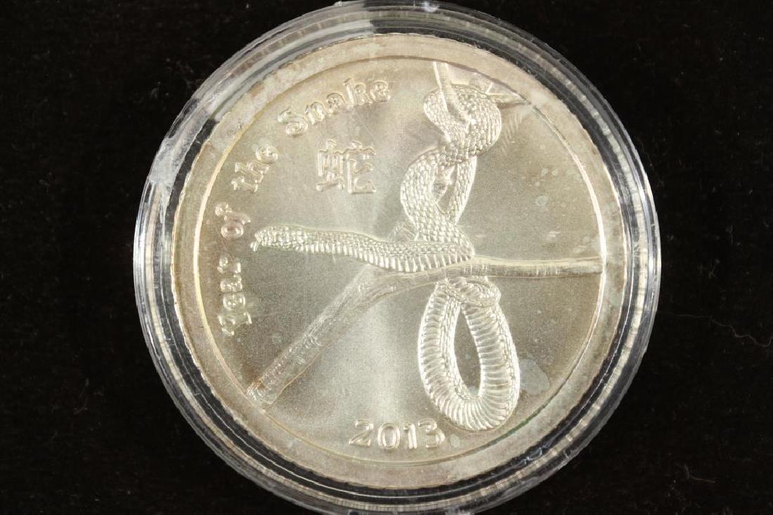 1 TROY OZ .999 FINE SILVER ROUND 2013 YEAR OF THE (1 of 2)