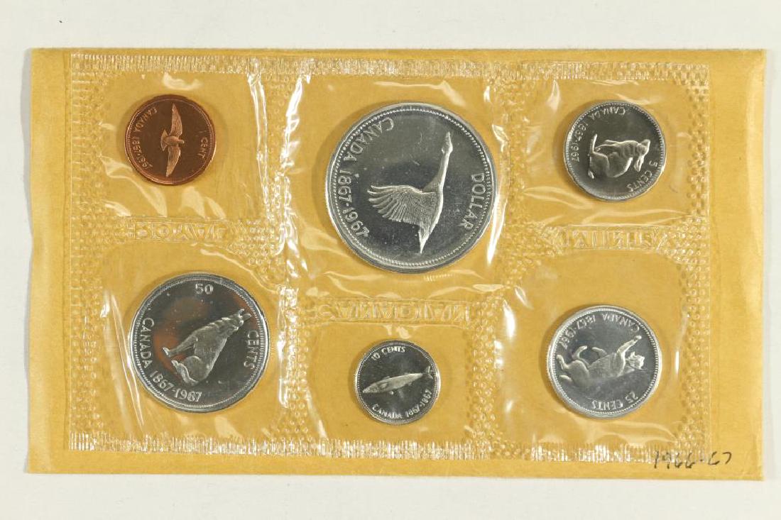 1967 CANADA SILVER FLYING GOOSE (PF LIKE) SET (1 of 2)