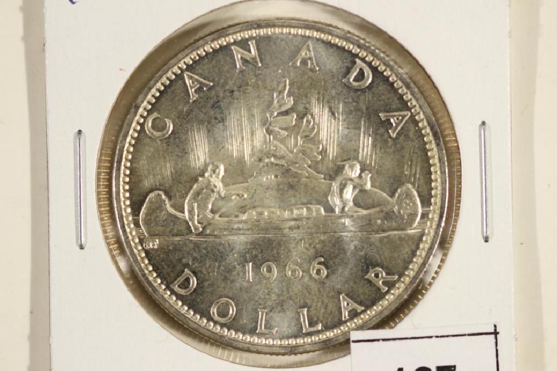 1966 CANADA SILVER DOLLAR BRILLIANT UNC (1 of 2)