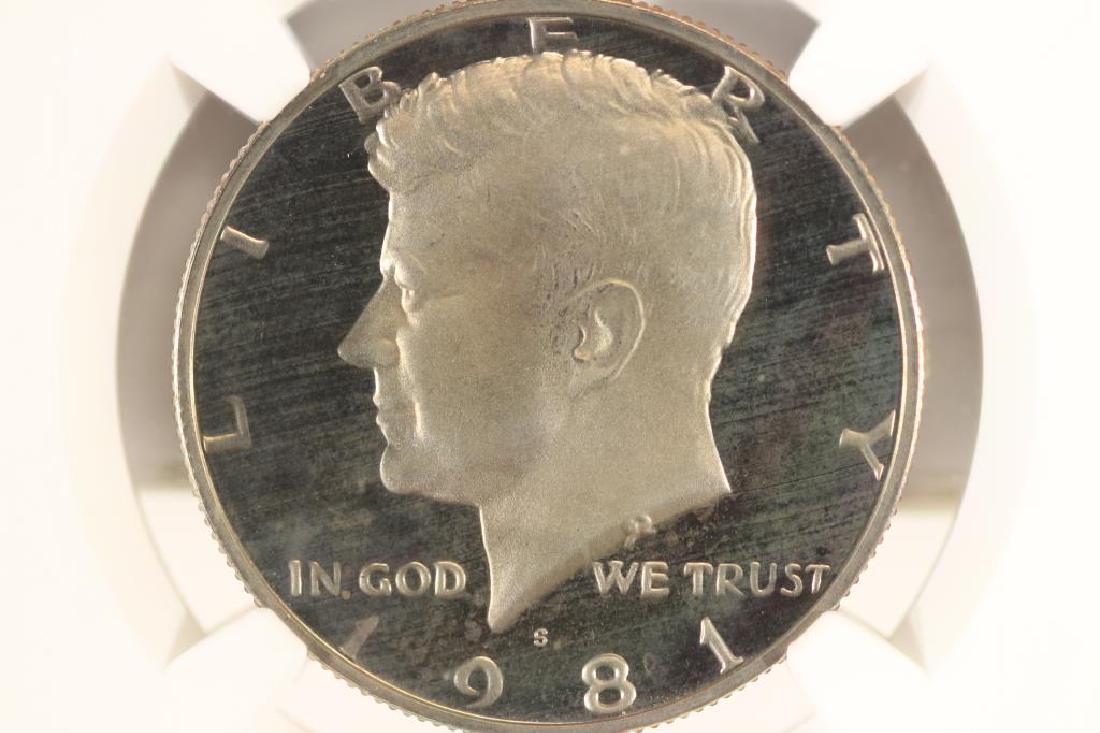 1981-S TYPE II KENNEDY HALF DOLLAR NGC PF67 CAMEO (1 of 3)
