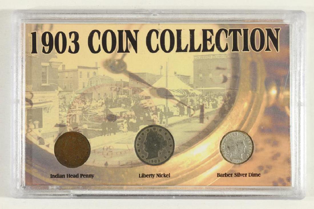 1903 COIN COLLECTION CONTAINS: INDIAN HEAD CENT, (1 of 2)