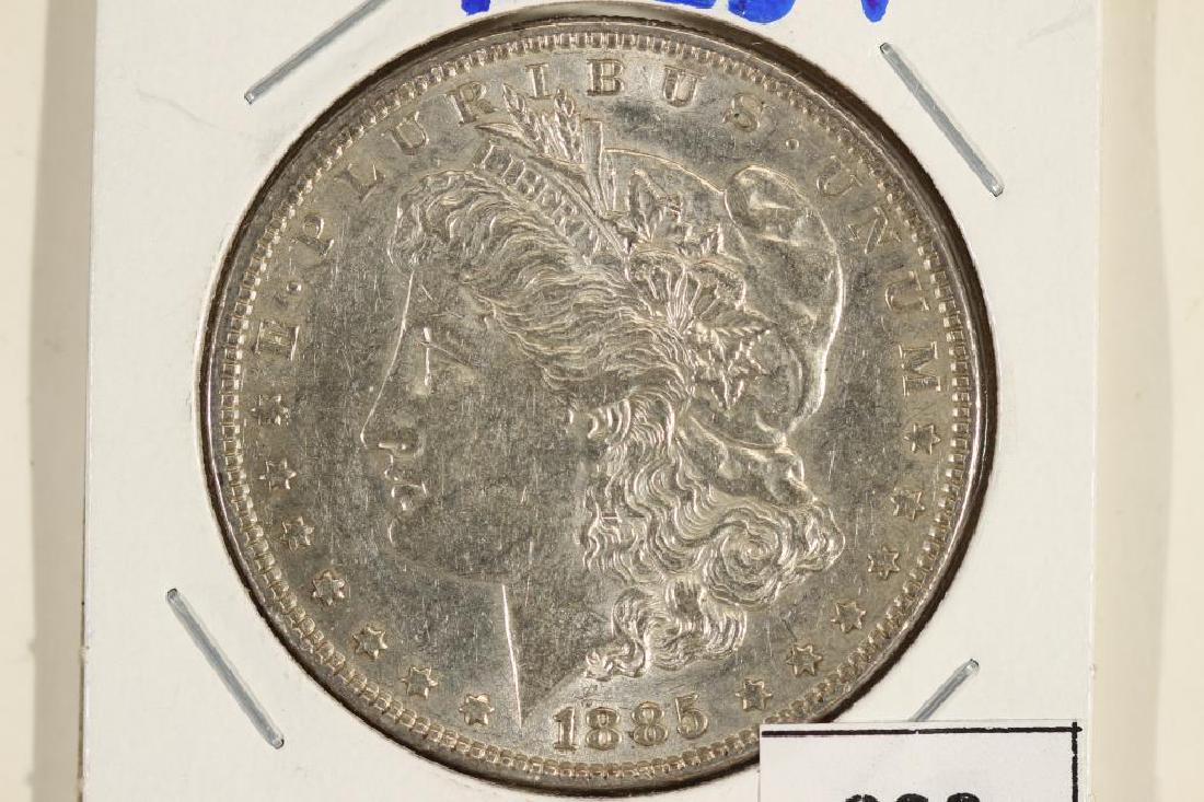 1885 MORGAN SILVER DOLLAR AU / UNC (1 of 2)